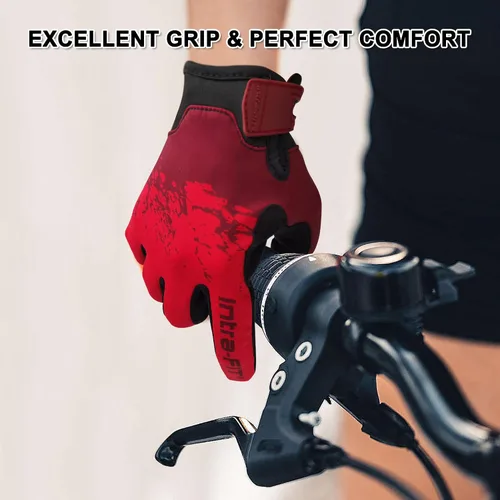Miniatura 5 de Guantes de ciclismo para paseos cortos, guantes de correr, guantes de pesca, pantalla táctil, ligeros, elásticos, excelente agarre, para uso diario