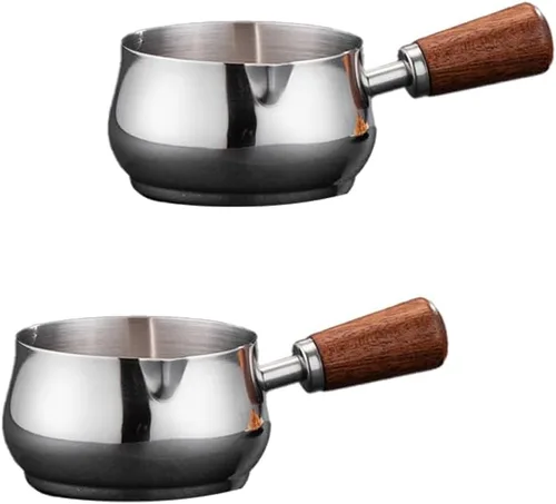 Miniatura 8 de Mini Cacerola de Salsa, Cacerola de Acero Inoxidable Reutilizable 304, Recipiente para Derretir Chocolate, Cuencos para Sumergir Vinagre, Cuenco