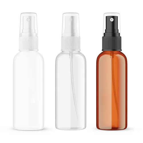Miniatura 9 de SEVENHEAD Botella atomizadora de aceite esencial de plástico de 2.0 fl oz, 2 onzas, tres colores, transparente, blanco, ámbar, botella pequeña