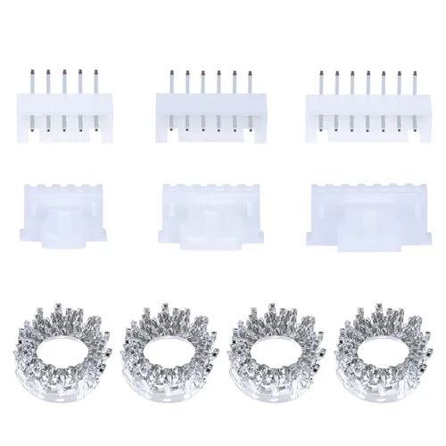 Miniatura 40 de CQRobot JST EL 4.5 mm de paso 2 pines conector electrónico IC macho, enchufes hembra carcasa y kit de terminales de crimpado en T macho/hembra. 50