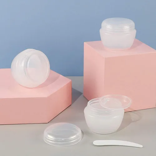 Miniatura 5 de LONGWAY - Recipiente de plástico transparente para loción de viaje, bote con tapa tamaño muestra, pequeños recipientes de plástico de viaje