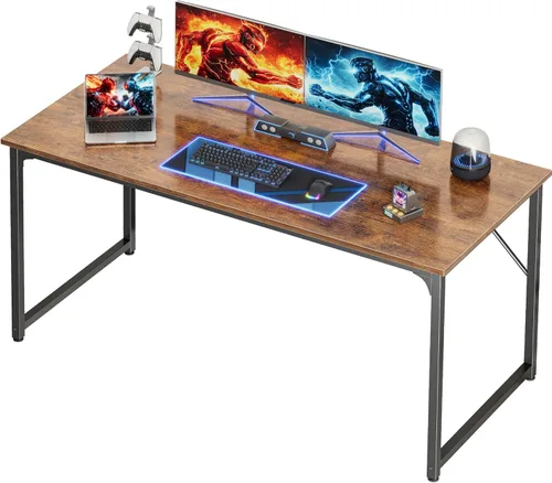 Miniatura 26 de PRAISUN Escritorio de 40 x 24 Pulgadas con Escritorio Más Profundo, Escritorio para Computadora de Oficina de Juegos, para Trabajo, Estudio, Negro
