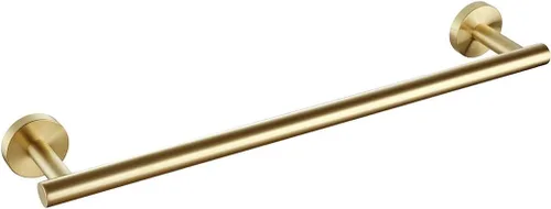 Miniatura 20 de SEIDO Toallero de acero inoxidable 304 para pared de baño, longitud útil de 9.6 pulgadas, barra de toalla de mano dorada cepillada, barra de toalla