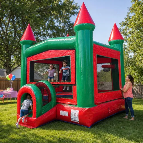 Miniatura 9 de TentandTable Casa inflable para niños de 5 a 12 años, castillo animoso de grado comercial para adultos, casa de salto, incluye soplador de aire Arco