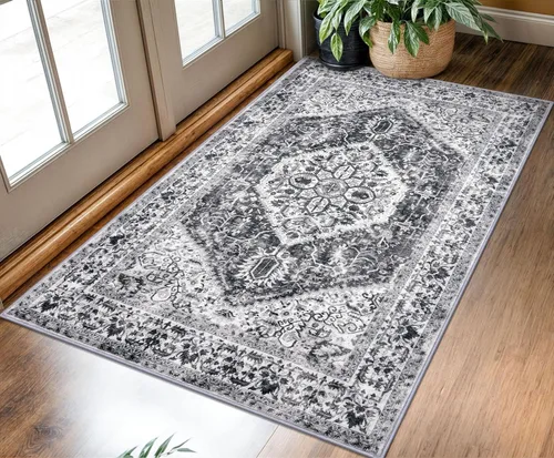 Miniatura 10 de KOZYFLY Alfombra Pequeña de Área 2x3 Pies Alfombras para Entrada Lavable Boho Alfombra de Entrada Antideslizante Tapete de Puerta Interior Entrada
