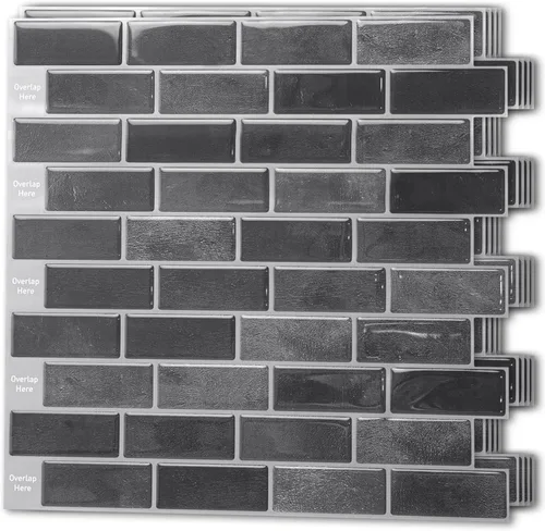 Miniatura 18 de Art3d - 10 hojas de azulejos adhesivos antisalpicaduras para cocina - 30 x 30 cm, adhesivo de pared para cocina, baño, encimera y sala de estar