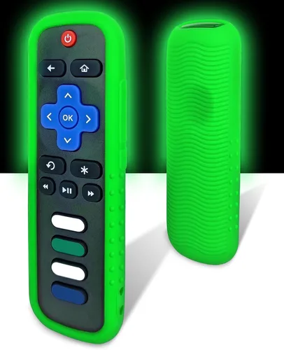 Miniatura 8 de Funda protectora para control remoto Roku, material de silicona respetuoso con el medio ambiente, a prueba de caídas, a prueba de polvo, lavable