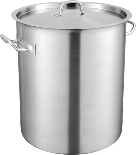 Miniatura 12 de VEVOR Olla de acero inoxidable, olla de acero inoxidable de 8 cuartos con tapa de vidrio, sin PFOA, sin PFAS, compatible con estufas de gas, cocinas