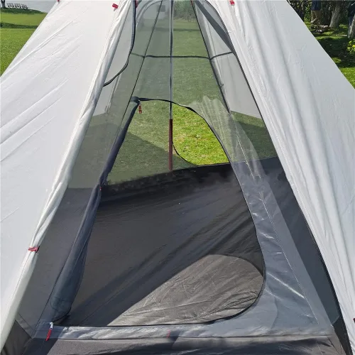Miniatura 6 de Red de malla octogonal para 4 personas Tipi tienda de campaña para 2 personas de malla para acampar y senderismo