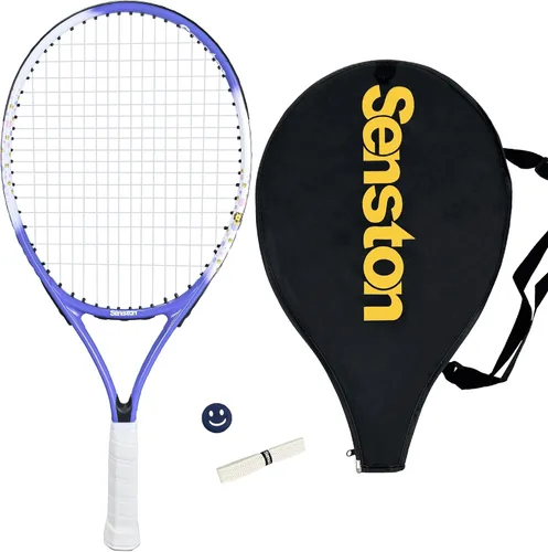 Miniatura 9 de Senston Juego de raqueta de tenis para niños (17 y 23 pulgadas), raqueta de tenis junior, marco de aluminio ligero, incluye funda