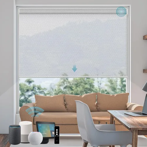 Miniatura 41 de SmartWings Persianas Enrollables Inteligentes Motorizadas con Filtro de Luz, Persianas Eléctricas con Control Remoto para Ventanas Compatibles