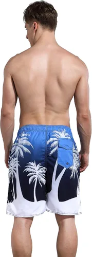 Miniatura 2 de MILANKERR Traje de baño para hombre, traje de baño para hombre, traje de baño para hombre, traje de baño corto de 9 pulgadas de entrepierna de 20