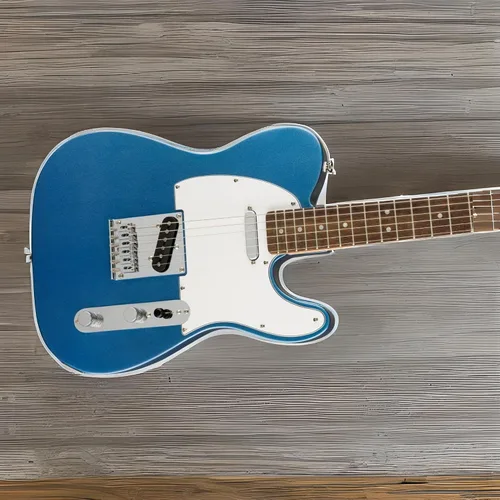 Miniatura 2 de Guitarra eléctrica Telecaster de la serie Squier Affinity, con garantía de 2 años, azul lago, diapasón de laurel Azul (Lake Placid Blue)