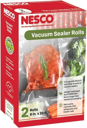 Miniatura 2 de NESCO Bolsas selladoras al vacío de 7.9 in x 236.2 in, uso para cocción al vacío o preparación de comidas, sin BPA, aptas para lavavajillas