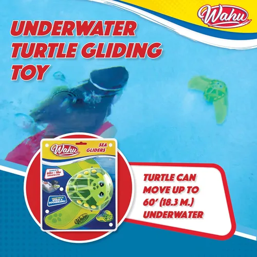 Miniatura 3 de WAHU Sea Gliders - Juguete de tortuga subacuática para piscina con chorro autopropulsado y aletas ajustables, juguete de buceo en piscina que se