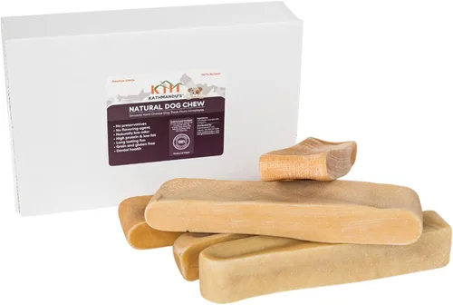 Miniatura 24 de Queso auténtico del Himalaya de yak para perros - Pequeño (Paquete de 10) - Procedencia de las estribaciones prístinas del Himalaya, sin cuero