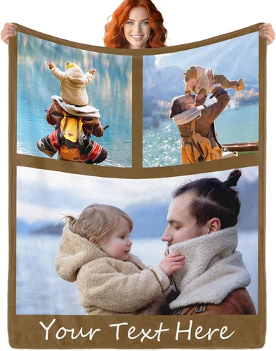 Miniatura 28 de WNNNS Manta Personalizada Mantas Personalizadas con 9 Fotos Mantas de Fotos Personalizadas Usando Mis Propias Fotos, Haz una Manta con Fotos.