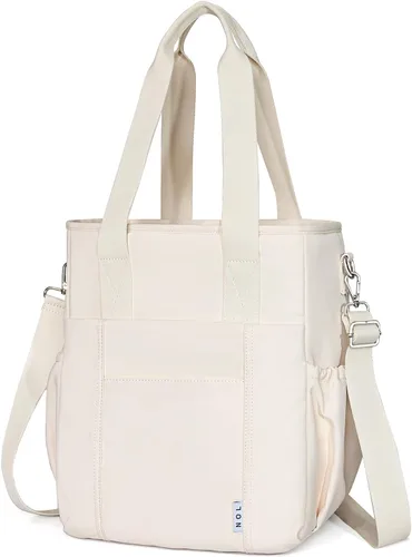 Miniatura 8 de Bolsa de almuerzo aislada NOL para mujeres, bolsa de almuerzo grande y espaciosa con correa ajustable extraíble con múltiples bolsillos, bolsa
