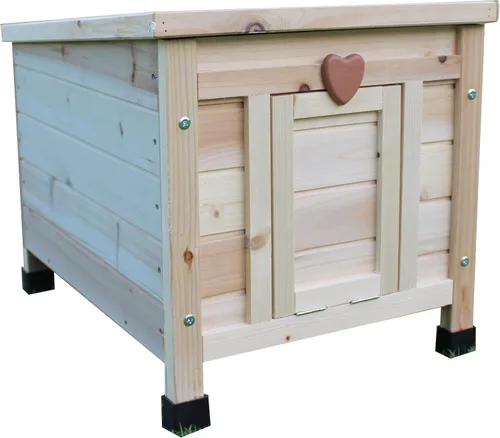 Miniatura 5 de Rockever Casa para gatos al aire libre, casas para gatos ferales, resistente a la intemperie, conejera pequeña, casa pequeña de madera para mascotas