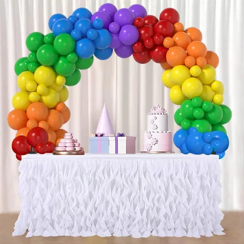 Miniatura 5 de Kit de arco de globos de mesa, marco de soporte de arco de globos para diferentes tamaños de mesa para cumpleaños, baby shower, graduación, boda