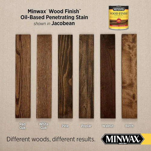 Miniatura 2 de Minwax 70014444 Acabado de Madera, Tinte Jacobeo, Cuarto de Galón Jacobean