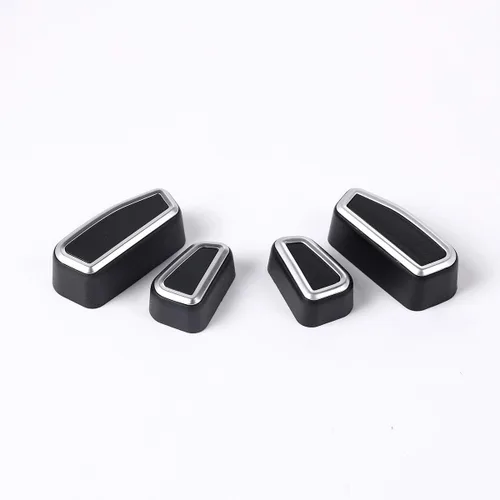 Miniatura 6 de Cubierta de botón de ajuste de asiento de coche cromada ABS para Alfa Romeo Giulia Stelvio 2017-2020