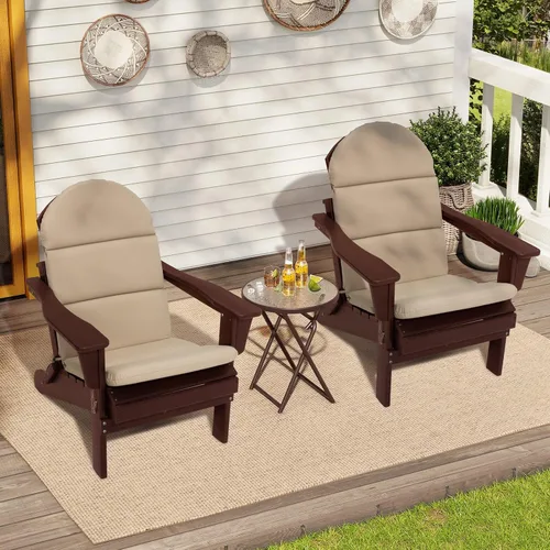 Miniatura 8 de Crestlive - Cojín Adirondack para silla, 50 x 19.6 pulgadas, impermeable, resistente a la decoloración, cojín para silla mecedora de respaldo alto