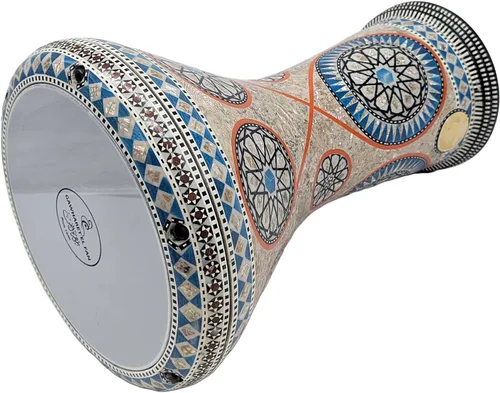 Miniatura 3 de Gawharet El Fan Classic - Percusión de tambor Darbuka de nácar de 17 pulgadas (Alma)