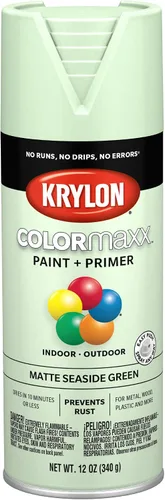 Miniatura 25 de Krylon K05599007 COLORmaxx Pintura en aerosol y base para uso en interiores y exteriores, color gris brillante para maquinaria, 12 onzas