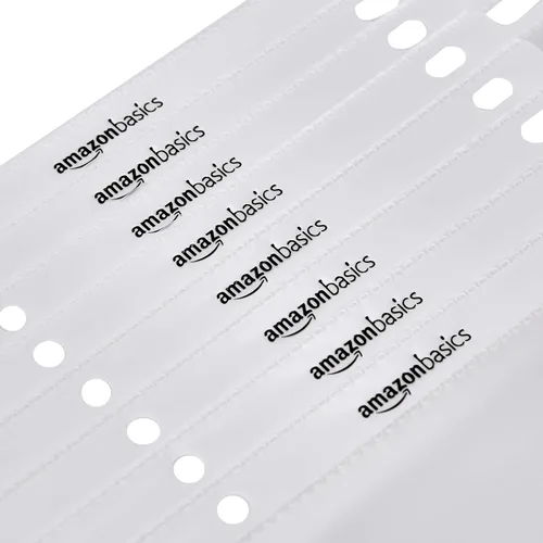 Miniatura 4 de Amazon Basics Protector de hojas de polipropileno, resistente, antirreflejos, paquete de 500, transparente
