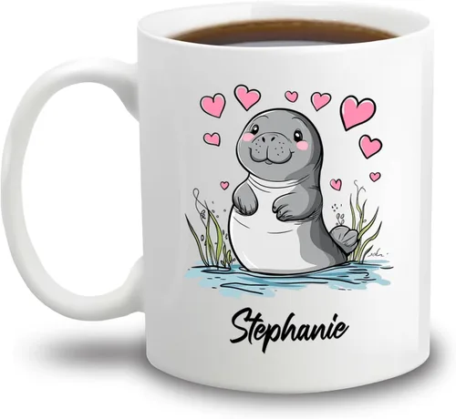 Miniatura 8 de Taza de café de burro personalizada, bonita taza de café de burro para amantes de los animales, niñas, hermana e hija, taza de té personalizada