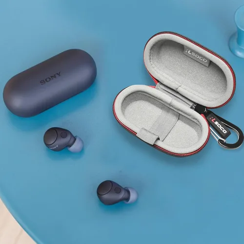 Miniatura 7 de RLSOCO Funda de transporte para auriculares Sony WF-C510 / WF-C710N / WF-C700N / WF-C500 verdaderamente inalámbricos con Bluetooth (solo funda)