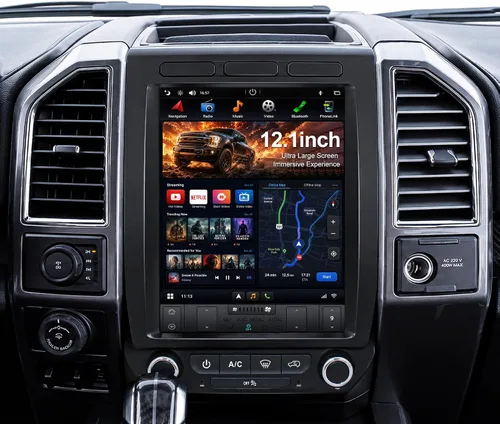 CUSP Estéreo de coche Android estilo T de 12.1 pulgadas para Ford F-150 F150/Raptor 2015-2021, F250 F350 F450 2017-2021, PX6 4GB+64GB Unidad