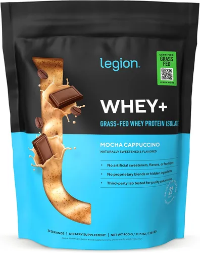 Miniatura 19 de Proteína de suero aislado de LEGION Whey+ de vacas alimentadas a pasto - Polvo de proteína de suero aislado de baja caloría, sin transgénicos, sin