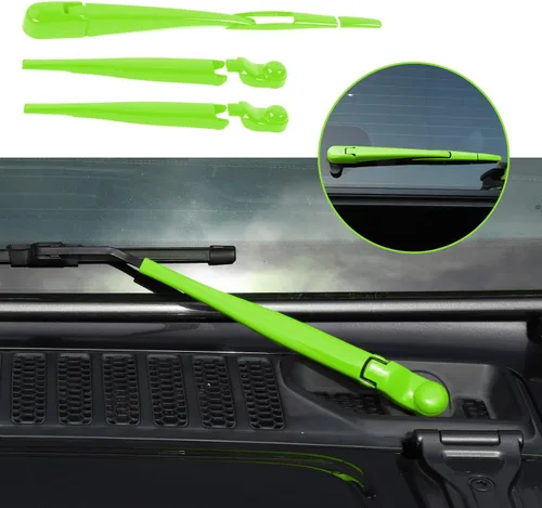 Miniatura 13 de Juego de limpiaparabrisas delantero, trasero y delantero, accesorios de decoración exterior para Jeep Wrangler JL JLU y Gladiator JT 2018-2022 (azul)