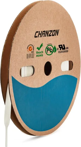 Miniatura 71 de CHANZON - Tubo termorretráctil de poliolefina de 2:1, relación 3/16" (5mm), rollo de 8 pies (2.5M de longitud total), funda transparente