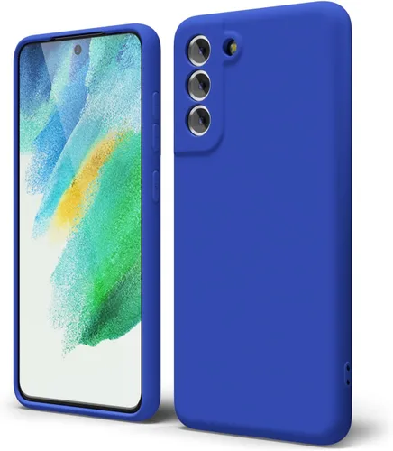 Miniatura 290 de oakxco Funda para teléfono Samsung Galaxy S21 Ultra con agarre de silicona líquida, bonita funda delgada y delgada de goma suave de TPU lisa