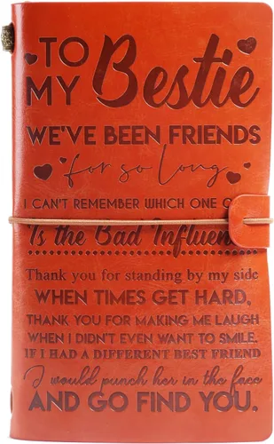 Miniatura 18 de Diario de cuero Live Laugh Love – Diario de tapa feliz, diario de viaje rellenable, encuadernado en cuero, cuaderno inspirador, cuaderno de bocetos