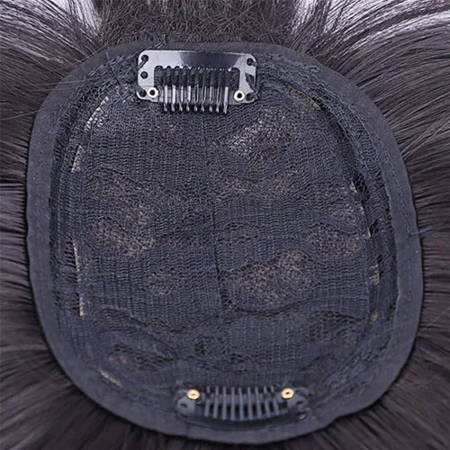 Miniatura 2 de RemeeHi - Peluca sintética de aspecto natural con clip y flecos 3D para cabello fino, 14 pulgadas, color marrón claro