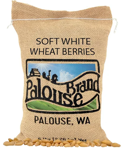 Miniatura 20 de Palouse Brand Granos de Trigo Blanco Suave Certificados Sin Residuos de Glifosato 1 LB Cultivado por Familias en el Estado de Washington 100%