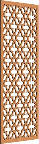 Miniatura 173 de Madison Paneles de pared decorativos de madera con calado, 9 3/8 pulgadas de ancho x 24 3/8 pulgadas de alto x 3/8 de alto, roble rojo rojo (Red Oak)