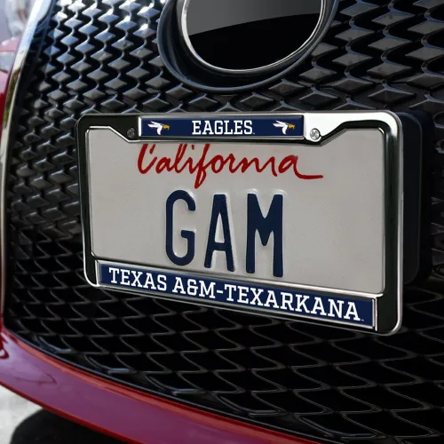 Miniatura 3 de Texas A&M University - Texarkana Mascot - Marco de metal estándar para placa de matrícula de tamaño completo