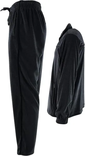 Miniatura 3 de ChoiceApparel Chándal de terciopelo para hombre con bolsillos con cremallera