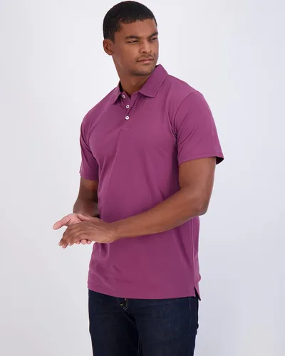 Miniatura 37 de Real Essentials Paquete de 3: Polo de manga corta de algodón para hombre, de secado rápido, transpirable, (disponible en tallas grandes y altas)