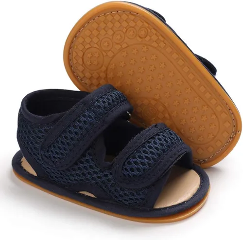 RVROVIC Sandalias de primera calidad para bebés, niños y niñas, suela de goma antideslizante suave, zapatos de verano al aire libre para niños