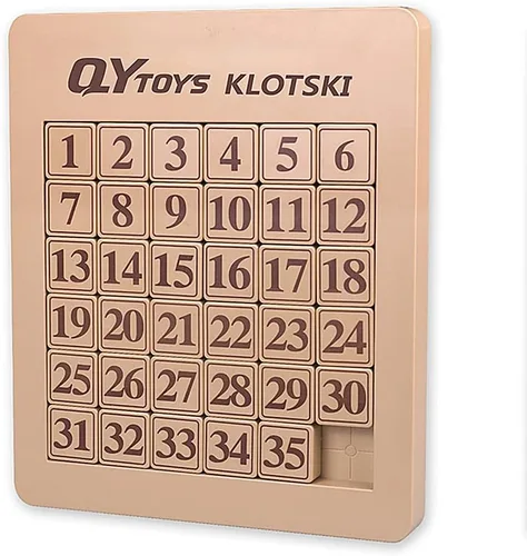 Miniatura 6 de LiangCuber QY Toys - Rompecabezas magnético Klotski de 3x3, rompecabezas de números deslizantes de ABS, juguete Tangram de inteligencia