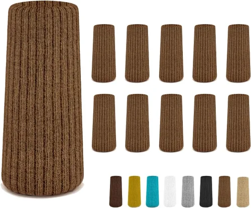 Miniatura 9 de 16 Piezas Protectores de Calcetines para Patas de Silla Premium Color Verde Aguamarina para Suelos de Madera Dura - No se Caen Fácilmente - Muy