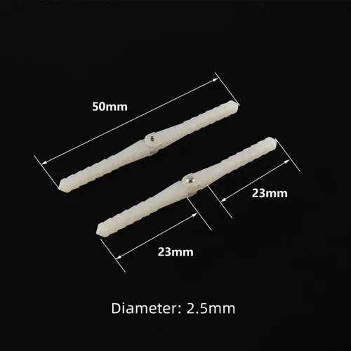 Miniatura 2 de Parte de avión modelo RC, 10 piezas RC modelo avión pin bisagra diámetro 0.098 in / 0.177 in de plástico pin bisagra repalcement para RC avión 10