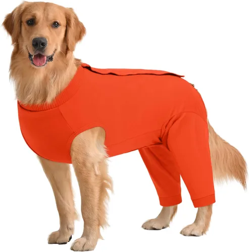 Miniatura 20 de Kuoser Traje de Cirugía para Perro Hembra Esterilización Macho Castración, Manga de Pierna de Perro para Dejar de Lamer Enterizo Suave para Perro
