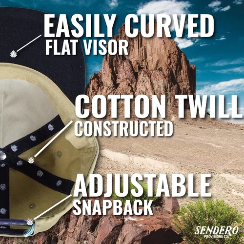 Miniatura 4 de Sendero Provisions Co. Sombrero de cuerda ajustable al aire libre con parche tejido Lone Rider (marrón claro), Beige Bronceado
